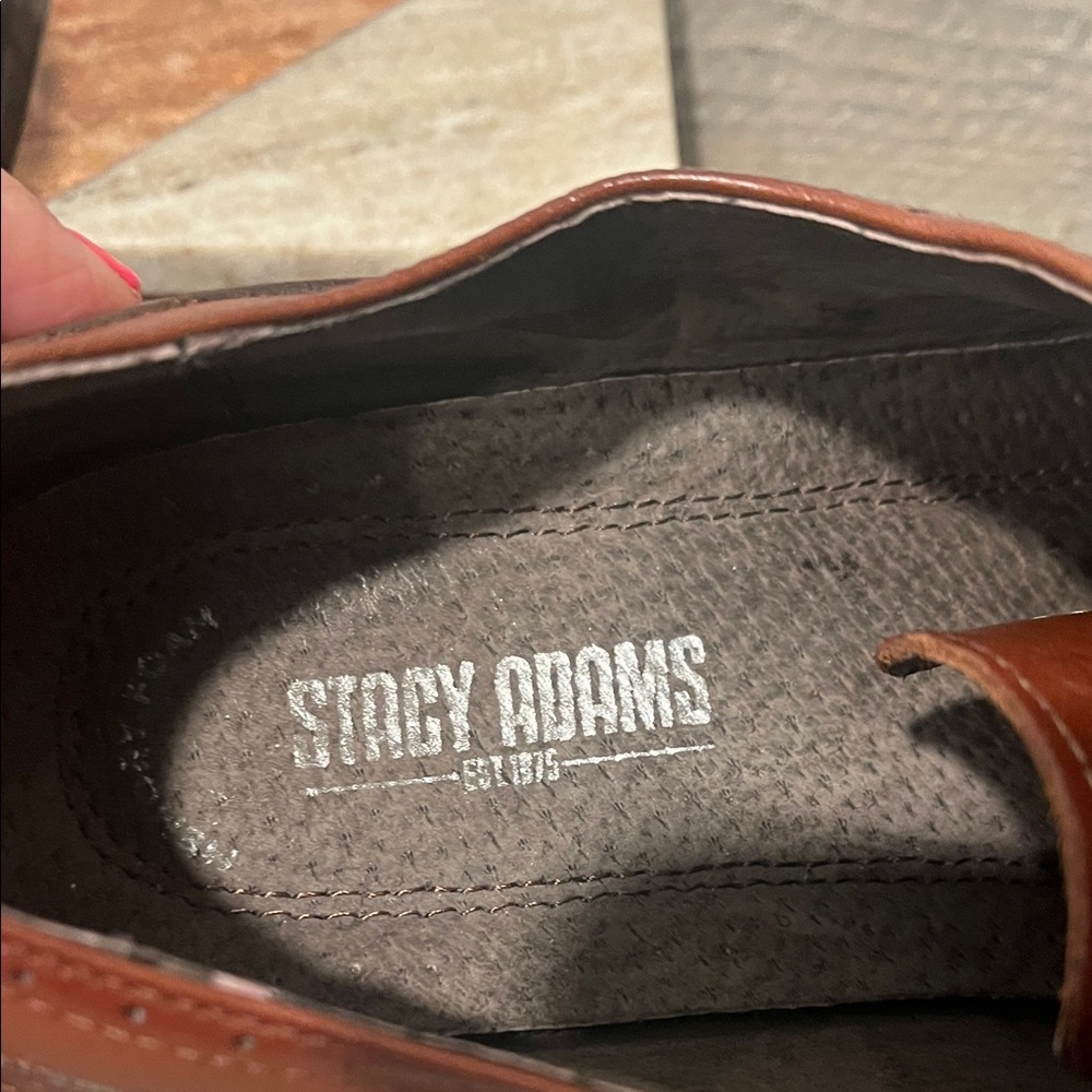 Stacy Adams Dunbar Leather Wingtip Oxfords Size 10.5 - Picture 6 of 7